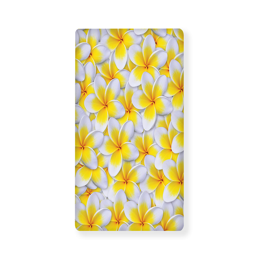 Frangipani Flower Print Baby Crib Sheet