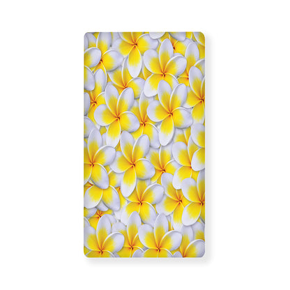 Frangipani Flower Print Baby Crib Sheet