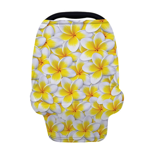 Frangipani Flower Print Baby Seat Cover