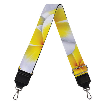 Frangipani Flower Print Bag Strap
