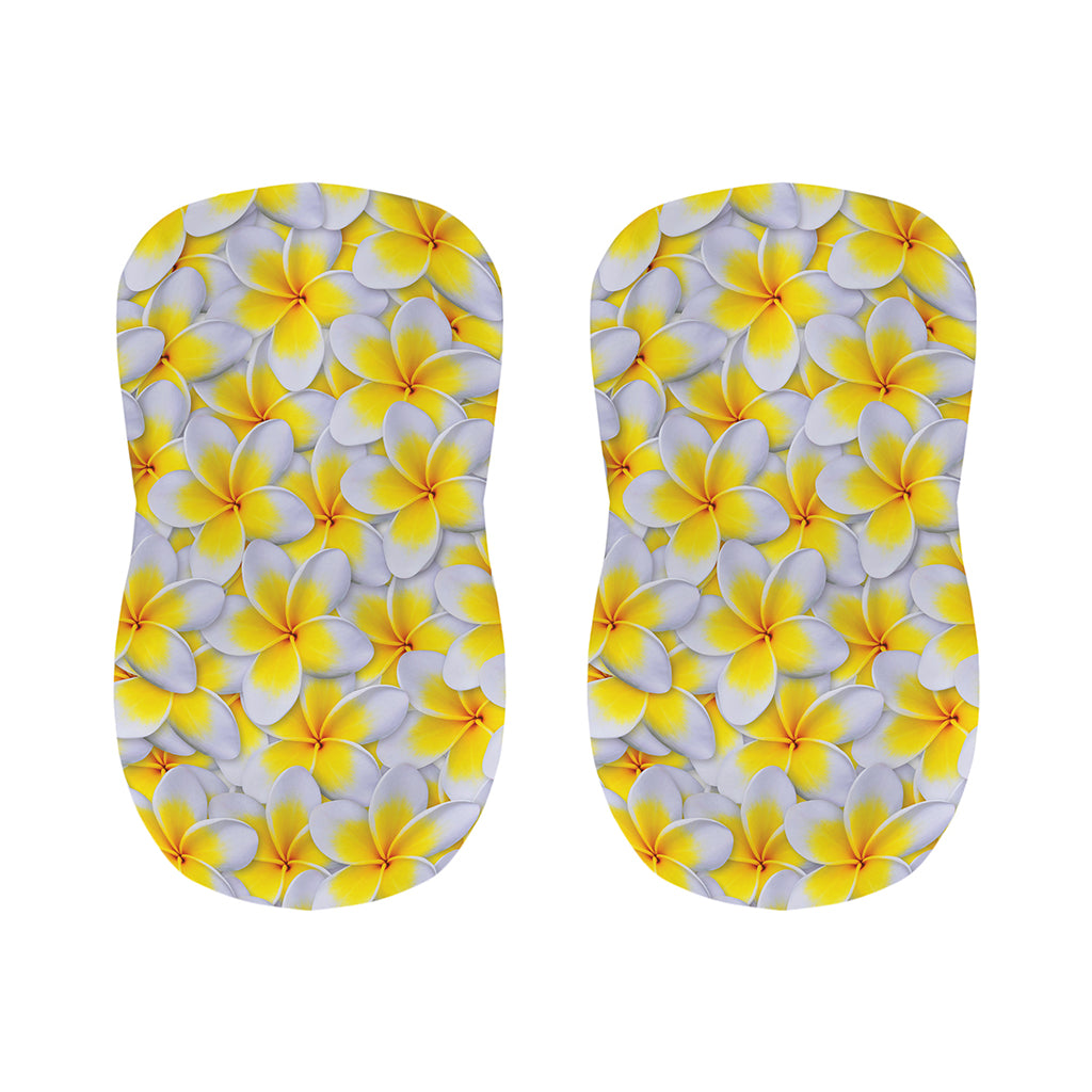 Frangipani Flower Print Bar Stool Covers