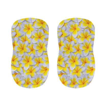 Frangipani Flower Print Bar Stool Covers