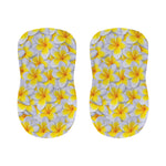 Frangipani Flower Print Bar Stool Covers