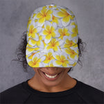 Frangipani Flower Print Baseball Cap