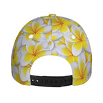 Frangipani Flower Print Baseball Cap