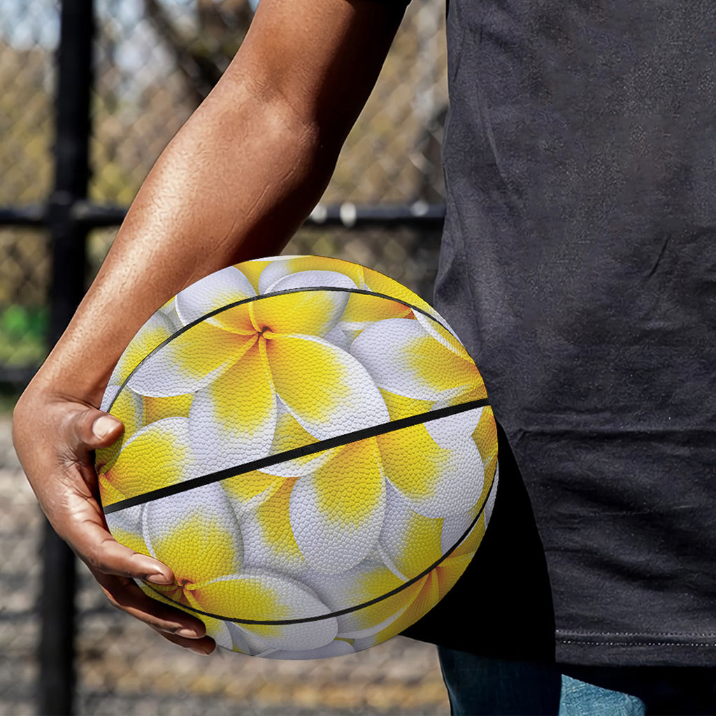 Frangipani Flower Print Basketball