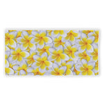 Frangipani Flower Print Beach Towel