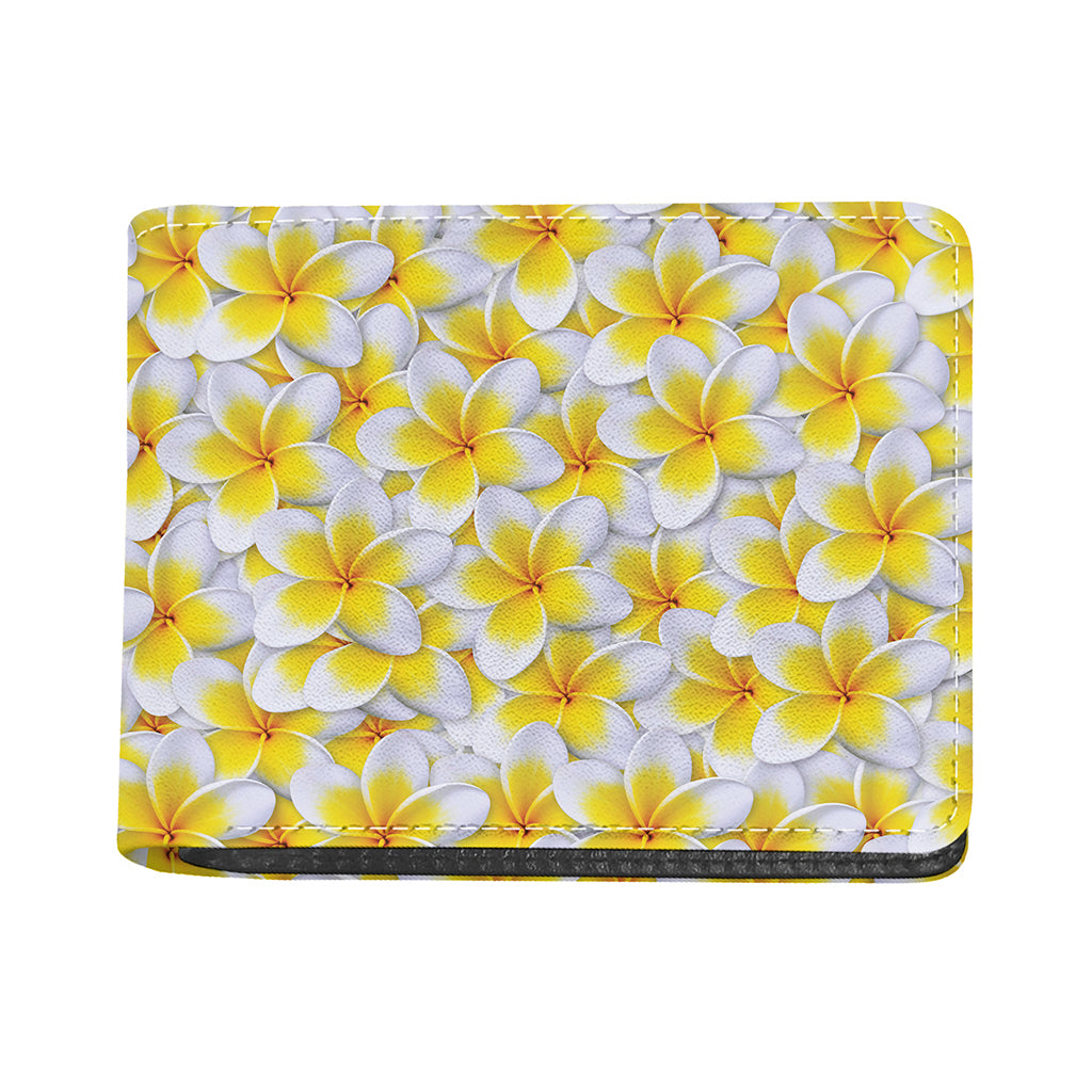 Frangipani Flower Print Bifold Wallet