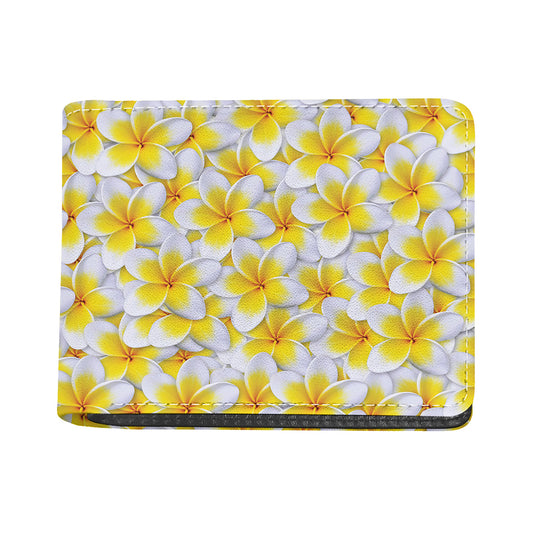 Frangipani Flower Print Bifold Wallet