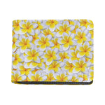 Frangipani Flower Print Bifold Wallet