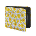 Frangipani Flower Print Bifold Wallet