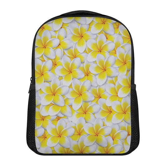 Frangipani Flower Print Casual Backpack