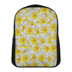 Frangipani Flower Print Casual Backpack