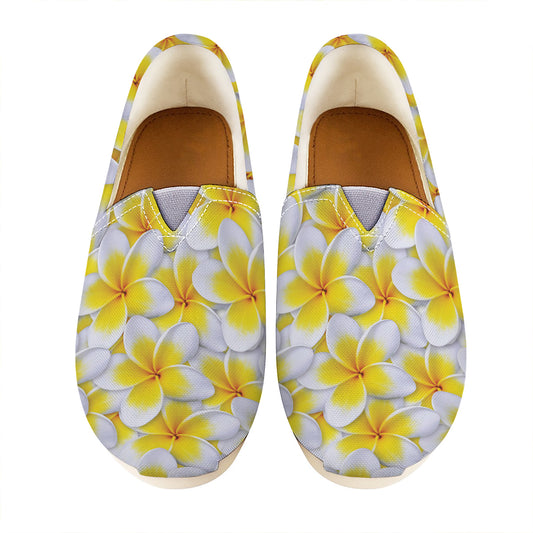 Frangipani Flower Print Casual Shoes