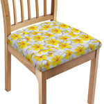 Frangipani Flower Print Chair Cushion Cover