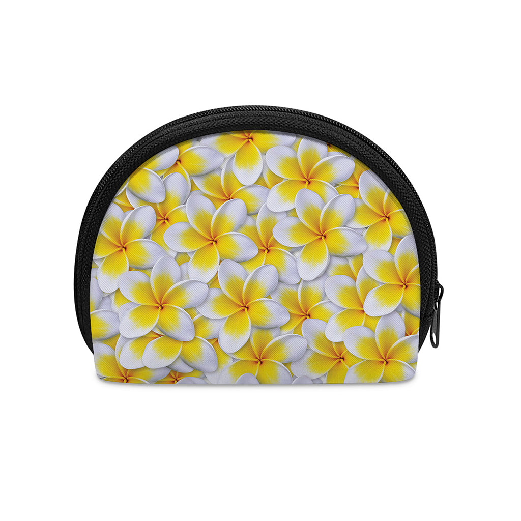 Frangipani Flower Print Coin Purse