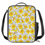 Frangipani Flower Print Crossbody Lunch Bag