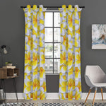 Frangipani Flower Print Curtain