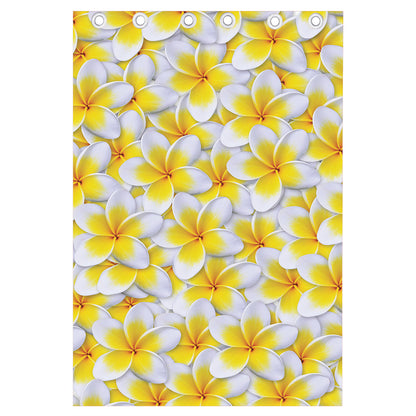 Frangipani Flower Print Curtain