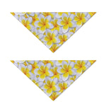 Frangipani Flower Print Dog Bandana