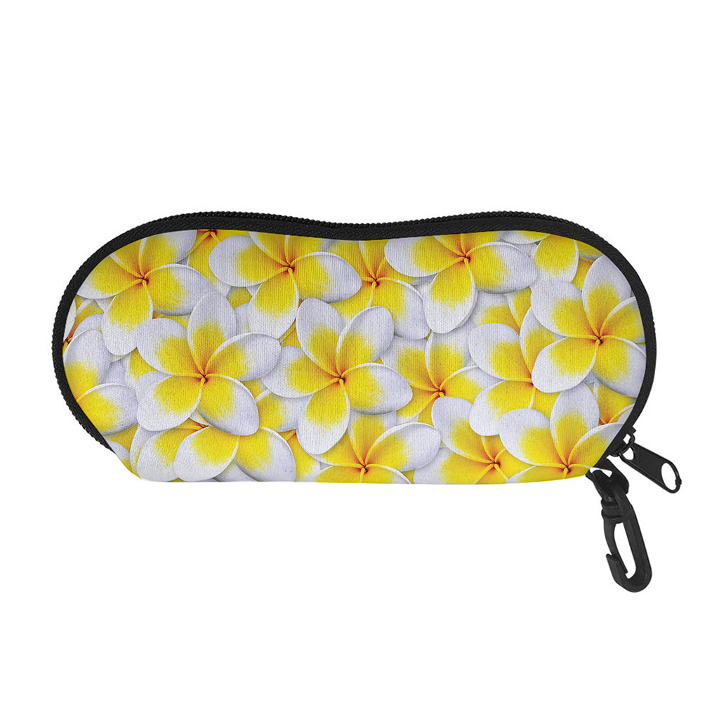 Frangipani Flower Print Glasses Case