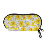 Frangipani Flower Print Glasses Case