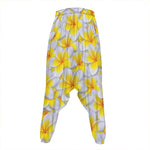 Frangipani Flower Print Hammer Pants