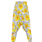 Frangipani Flower Print Hammer Pants