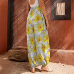 Frangipani Flower Print Harem Pants