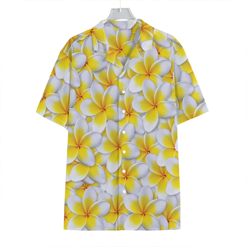 Frangipani Flower Print Hawaiian Shirt