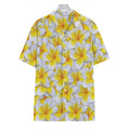 Frangipani Flower Print Hawaiian Shirt