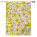 Frangipani Flower Print House Flag