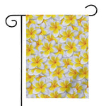 Frangipani Flower Print House Flag