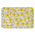 Frangipani Flower Print Indoor Door Mat