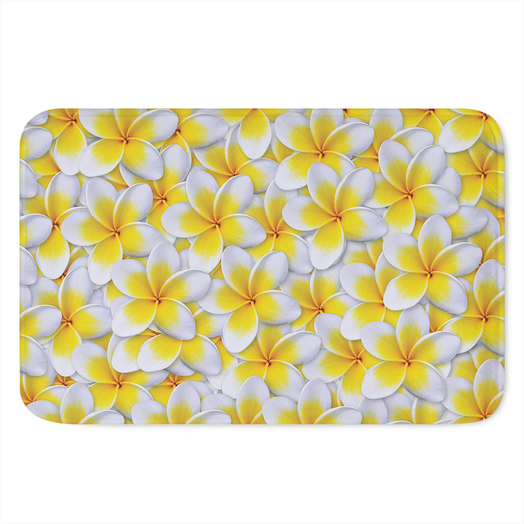 Frangipani Flower Print Indoor Door Mat