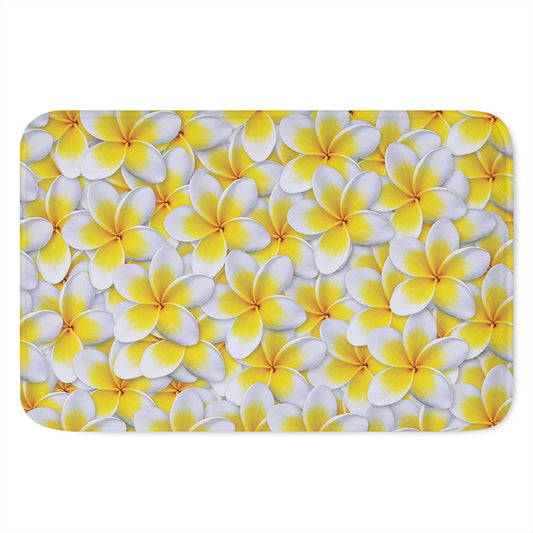 Frangipani Flower Print Indoor Door Mat