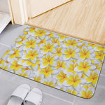 Frangipani Flower Print Indoor Door Mat