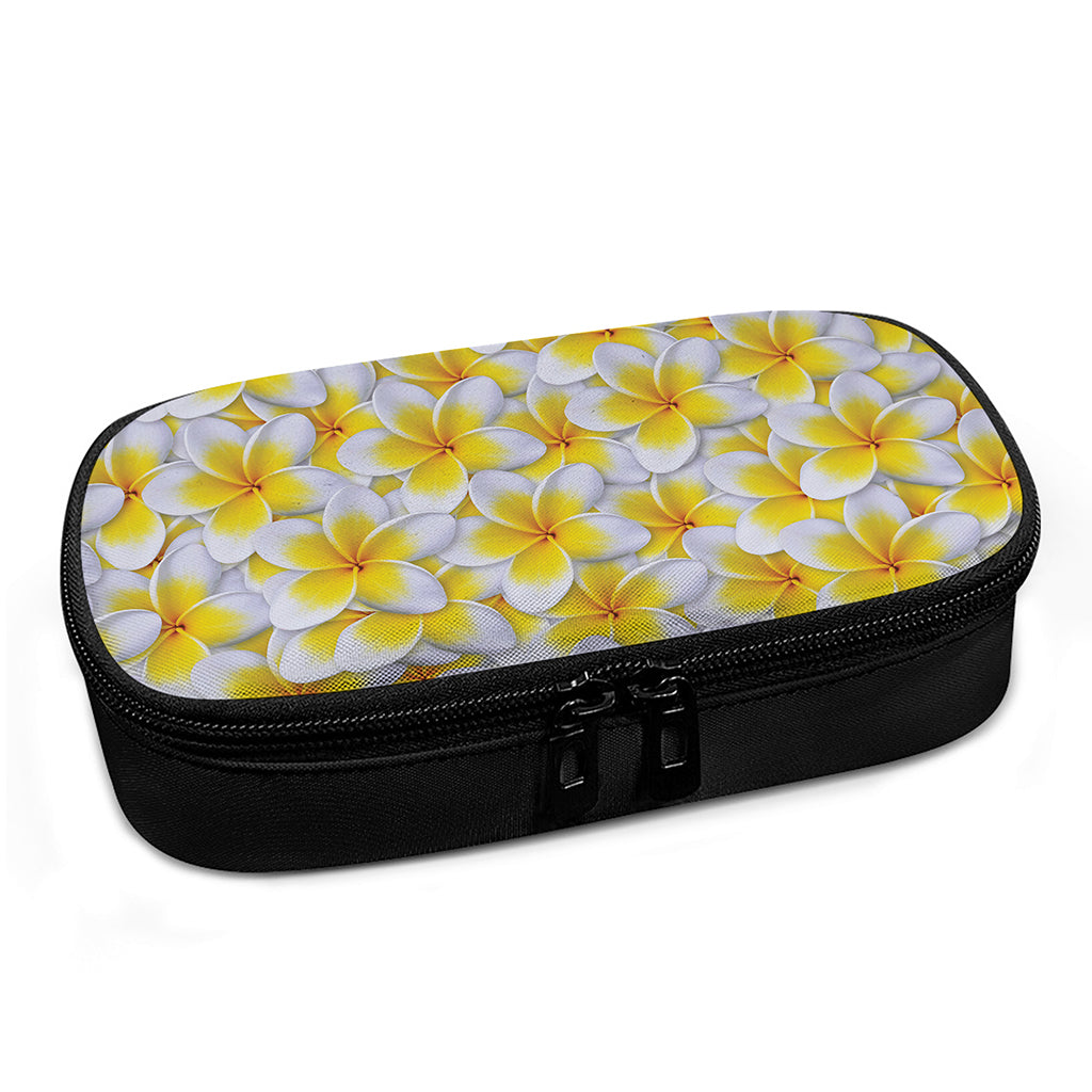 Frangipani Flower Print Insulin Cooler Travel Case