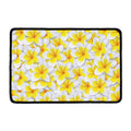 Frangipani Flower Print Kitchen Mat