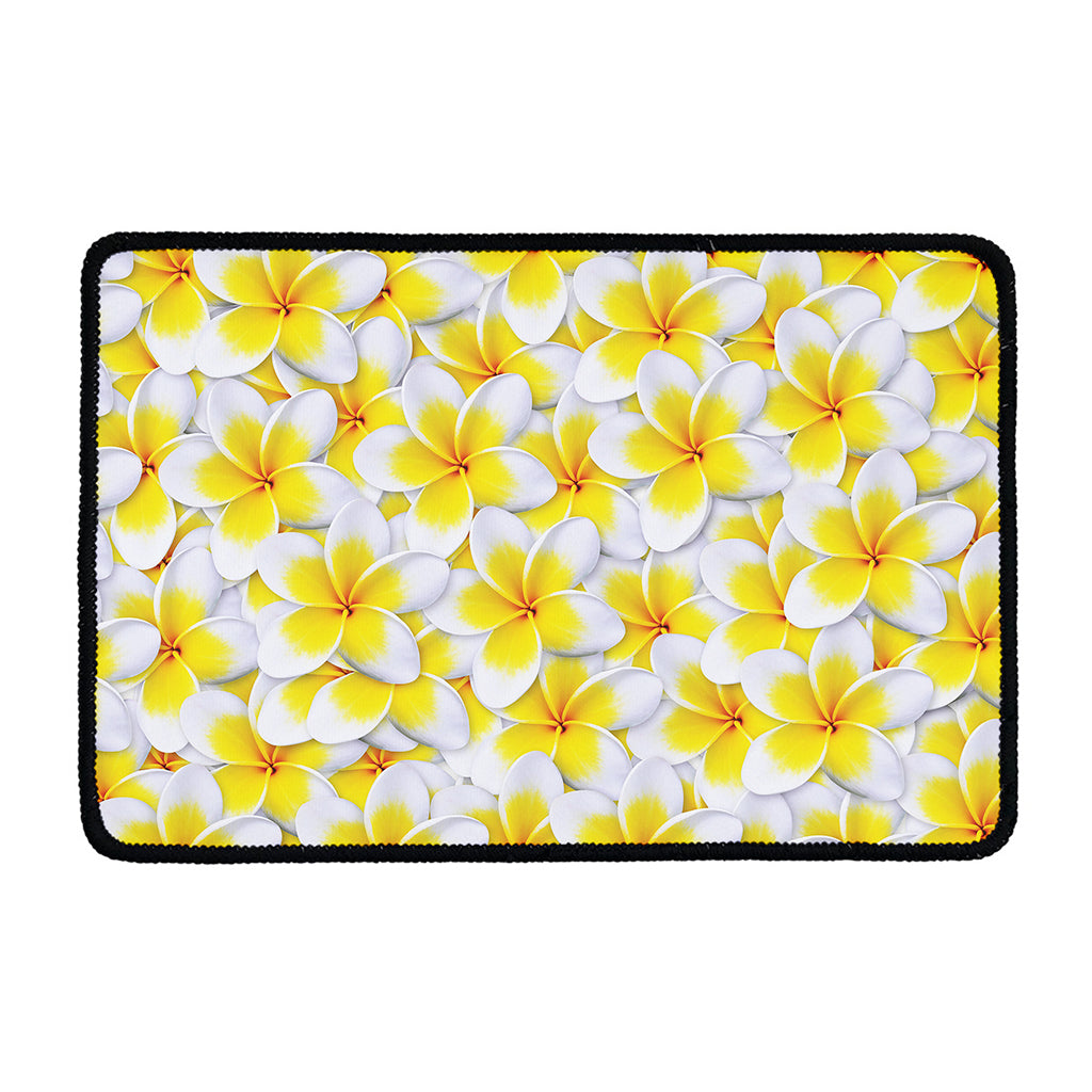 Frangipani Flower Print Kitchen Mat