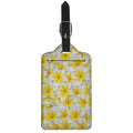Frangipani Flower Print Luggage Tag
