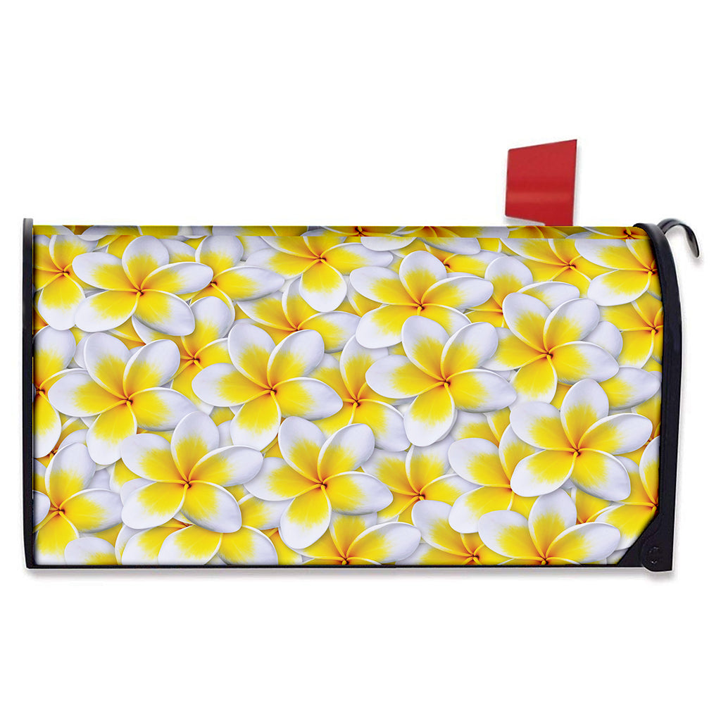 Frangipani Flower Print Mailbox Cover