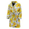 Frangipani Flower Print Men's Bathrobe