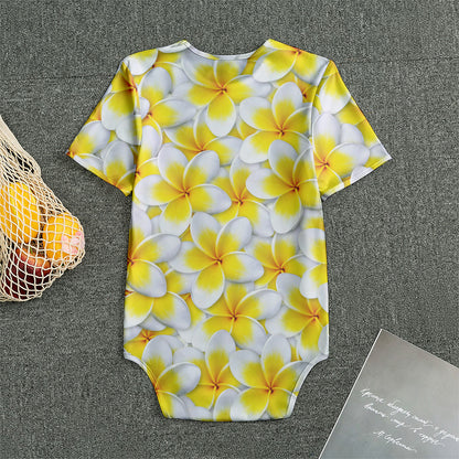Frangipani Flower Print Men's Bodysuit