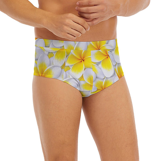 Frangipani Flower Print Men's Briefs
