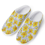 Frangipani Flower Print Mesh Casual Shoes