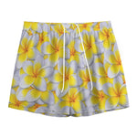 Frangipani Flower Print Mesh Shorts