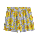Frangipani Flower Print Mesh Shorts