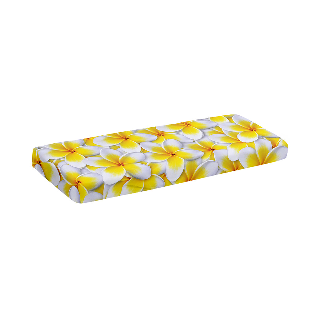 Frangipani Flower Print Piano Keyboard Cover