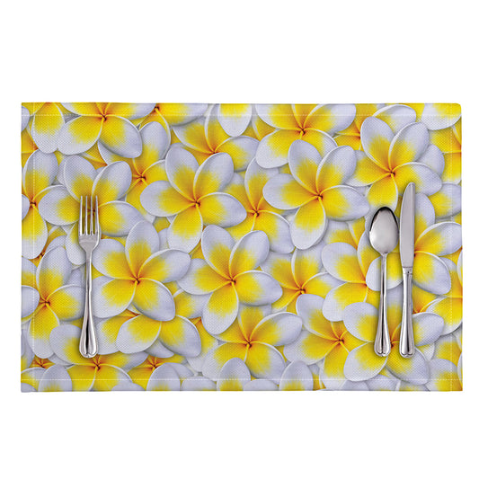Frangipani Flower Print Placemat